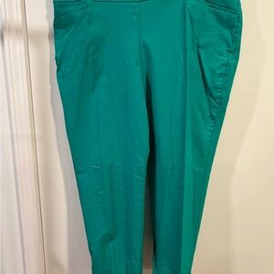 Chico's Vibrant Teal Cropped Pants